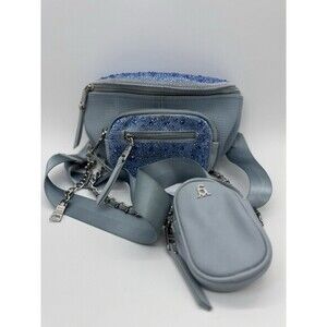 Steve Madden Maxima Crossbody Bag Blue Fanny pack bling